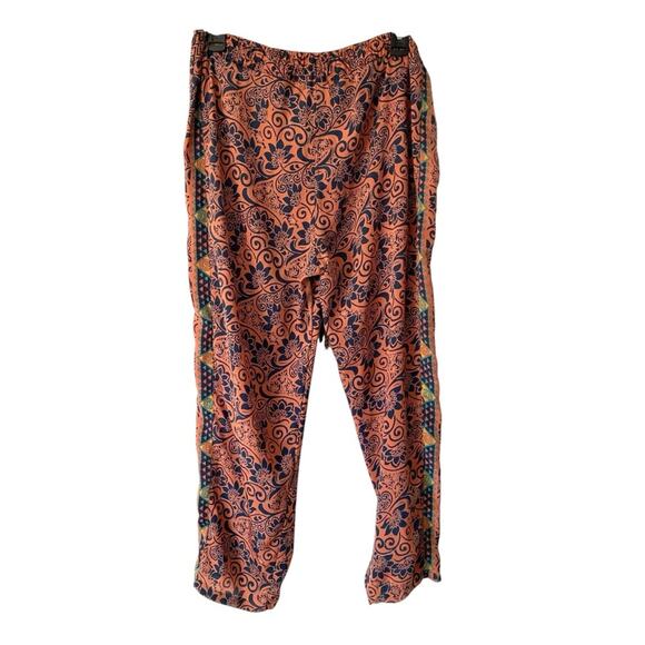 Karma Highway Silky Loose Fit Boho Festival Pants One size Brown Black - Picture 5 of 8